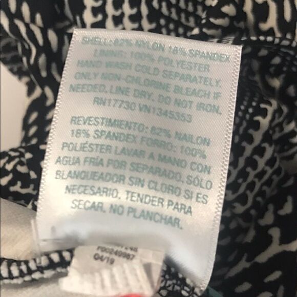 NWT Kona Sol Black White Tankini Top - Picture 6 of 9